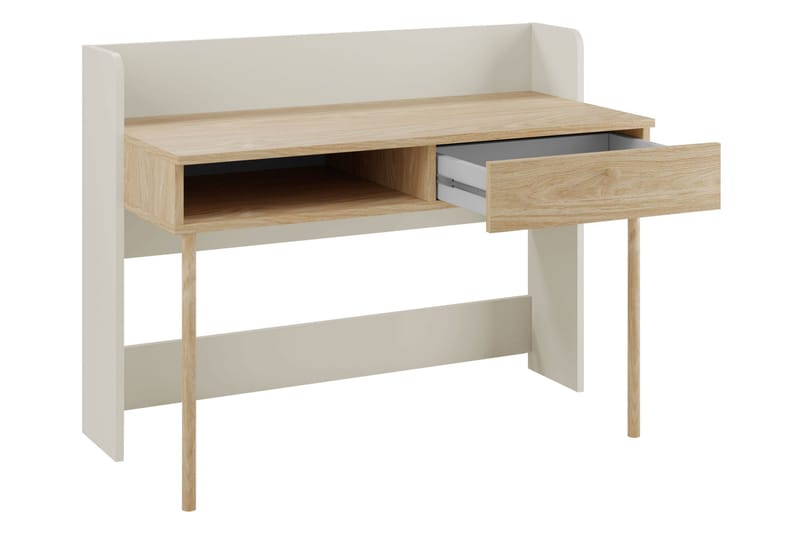 Buhan Skrivebord 60x124 cm - Beige / Brun - Møbler - Borde - Kontorbord - Skrivebord