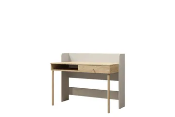 Buhan Skrivebord 60x124 cm - Beige / Brun - Møbler - Borde - Kontorbord - Skrivebord