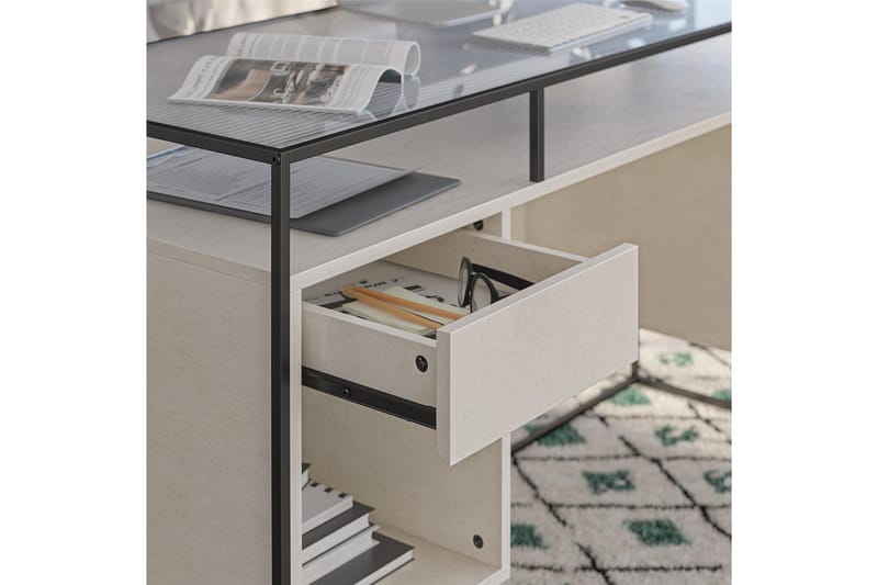 C-LEV00608-M Grey VALUE_MISSING_1 - Møbler - Borde - Kontorbord - Skrivebord