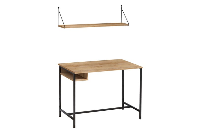 Cadris Skrivebord 60x100 cm, Eg/Sort