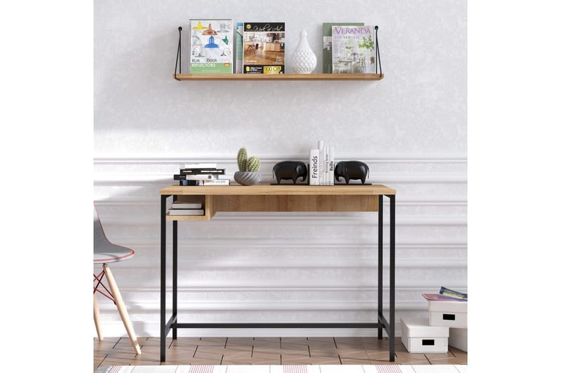 Cadris Skrivebord 60x100 cm - Eg/Sort - Møbler - Borde - Kontorbord - Skrivebord