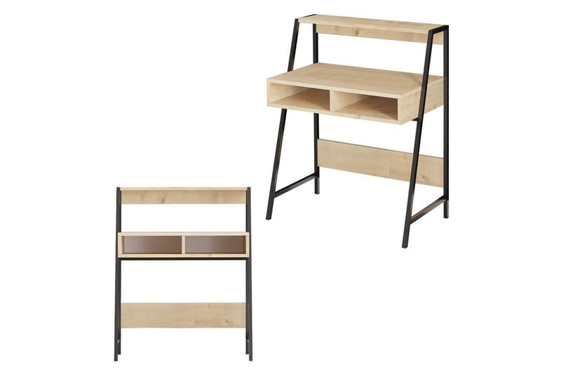 Chass Skrivebord 50x79 cm, Eg/Sort