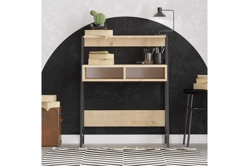 Chass Skrivebord 50x79 cm - Eg/Sort - Møbler - Borde - Kontorbord - Skrivebord