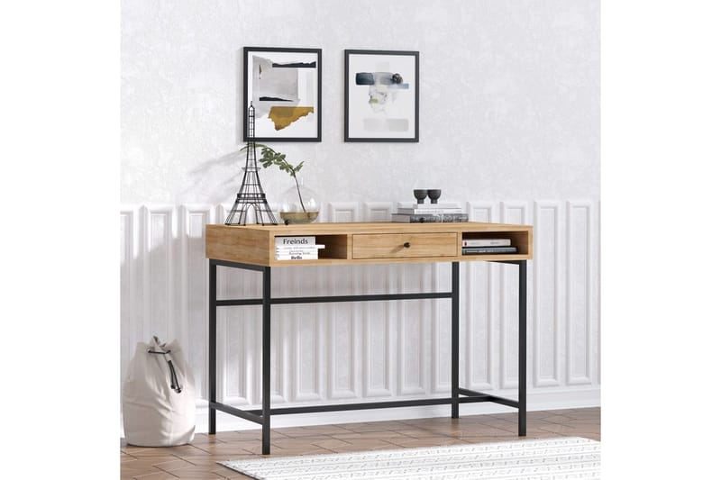 Cladells Skrivebord 60x100 cm - Eg/Sort - Møbler - Borde - Kontorbord - Skrivebord