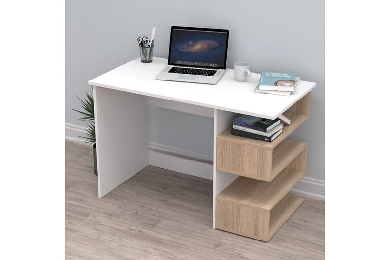 Coren Skrivebord 60x115 cm - Hvid - Møbler - Borde - Kontorbord - Skrivebord