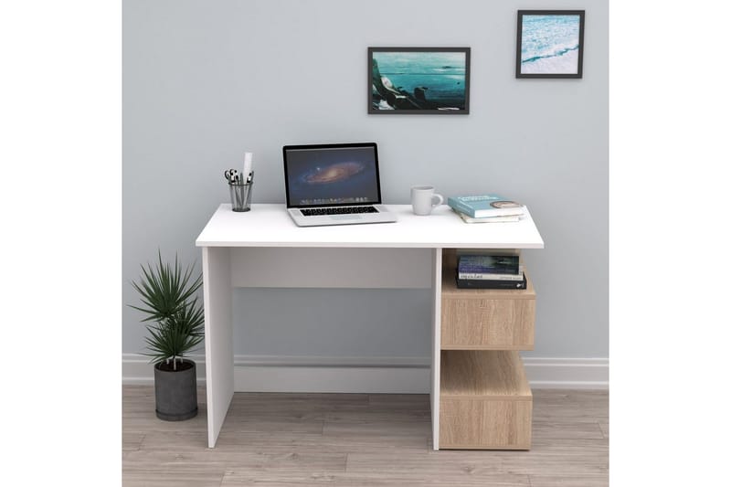 Coren Skrivebord 60x115 cm - Hvid - Møbler - Borde - Kontorbord - Skrivebord