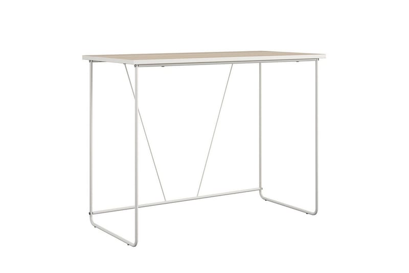 Dante Skrivebord i Træ med Metalstel - Beige - Møbler - Borde - Kontorbord - Skrivebord