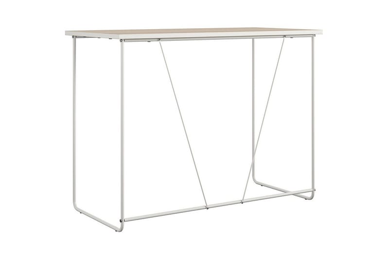 Dante Skrivebord i Træ med Metalstel - Beige - Møbler - Borde - Kontorbord - Skrivebord