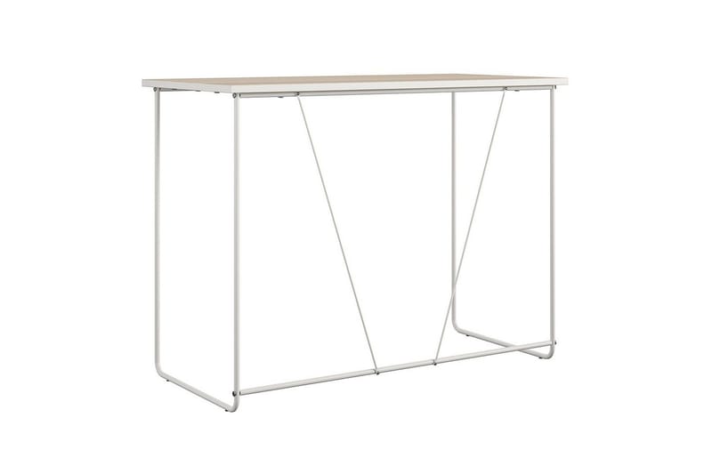 Dante Skrivebord i Træ med Metalstel - Beige - Møbler - Borde - Kontorbord - Skrivebord