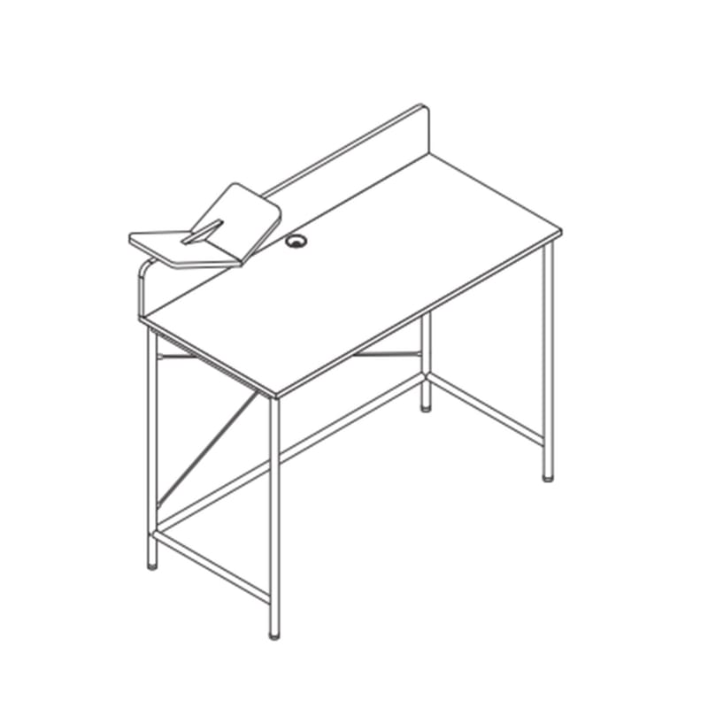 Desk HOME4YOU - ask / sort - Møbler - Borde - Kontorbord - Skrivebord