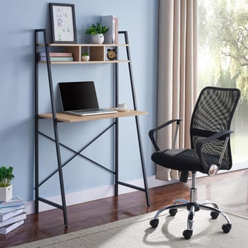 Desk HOME4YOU - egebark / brun - Møbler - Borde - Kontorbord - Skrivebord