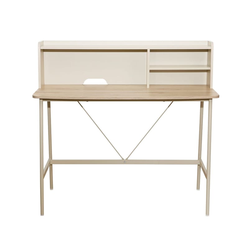 Desk HOME4YOU - lys træ / beige - Møbler - Borde - Kontorbord - Skrivebord