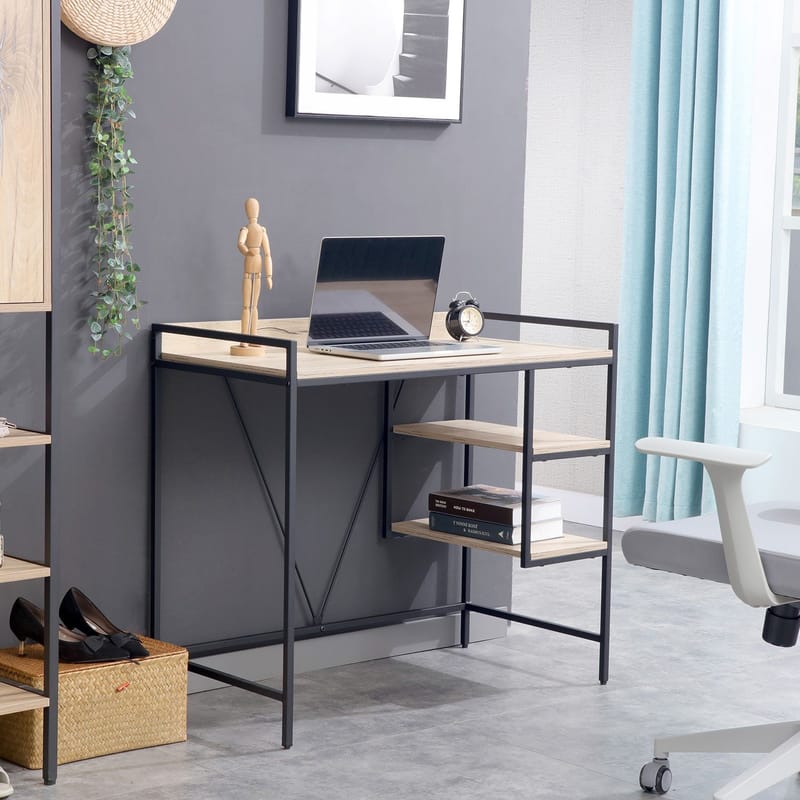 Desk HOME4YOU - lyst træ - Møbler - Borde - Kontorbord - Skrivebord