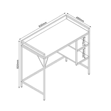 Desk HOME4YOU - lyst træ - Møbler - Borde - Kontorbord - Skrivebord