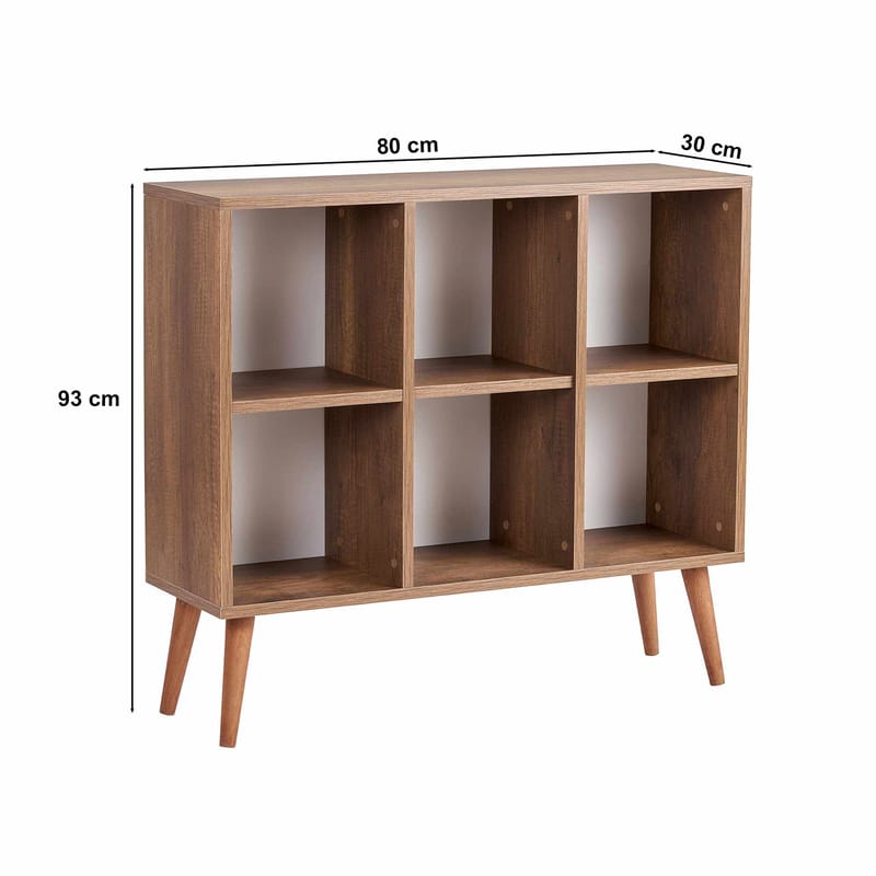 Djarhint Skrivebord 80 cm - Valnød - Møbler - Borde - Kontorbord - Skrivebord