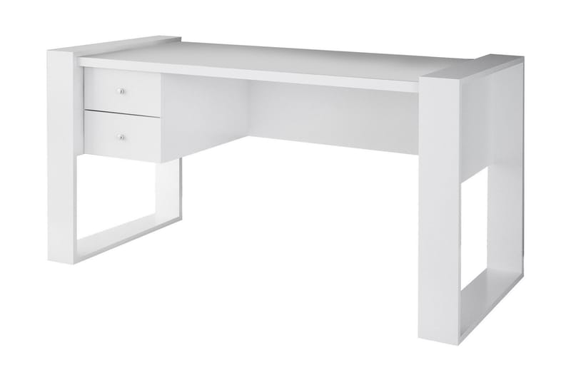 Dorlord Skrivebord 158 cm med Opbevaring Skuffer - Hvid - Skrivebord