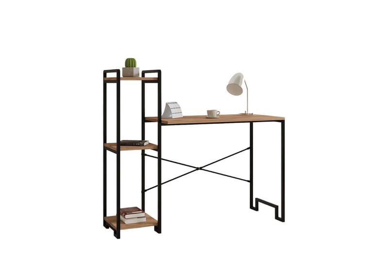 Eion Skrivebord 108x45 cm - Brun/Sort - Møbler - Borde - Kontorbord - Skrivebord