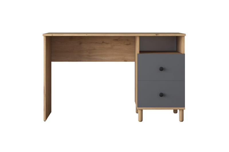 Eireann Skrivebord 50x120 cm, Valnød/Antracit