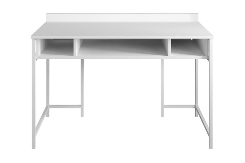Fagersanna Skrivebord 120 cm med Opbevaring Hylder - Hvid - Skrivebord