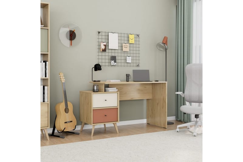 Felyra Skrivebord 44x110 cm - Multifarvet - Møbler - Borde - Kontorbord - Skrivebord