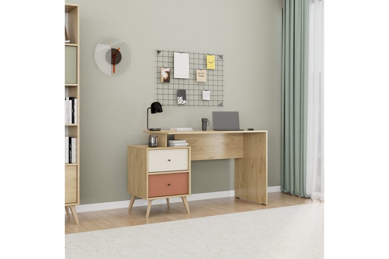 Felyra Skrivebord 44x110 cm - Multifarvet - Møbler - Borde - Kontorbord - Skrivebord