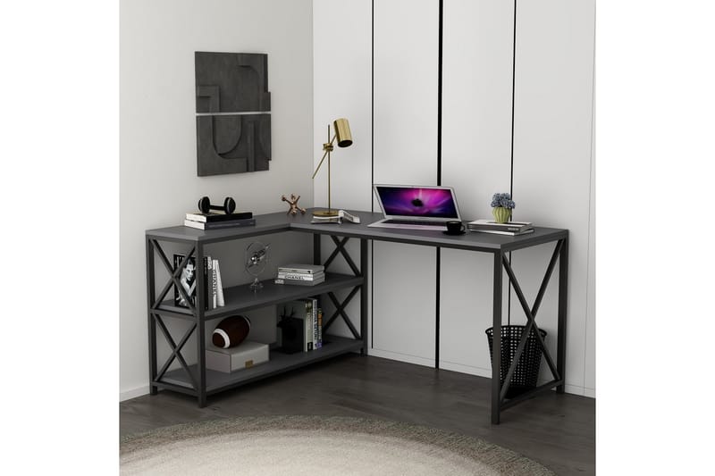Flexy Skrivebord 150 cm - Antracit - Skrivebord