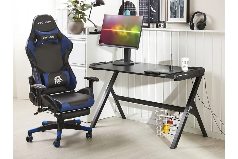 Danvers Gamingbord 120 cm med LED-belysning - Sort - Møbler - Borde - Kontorbord - Gamingbord