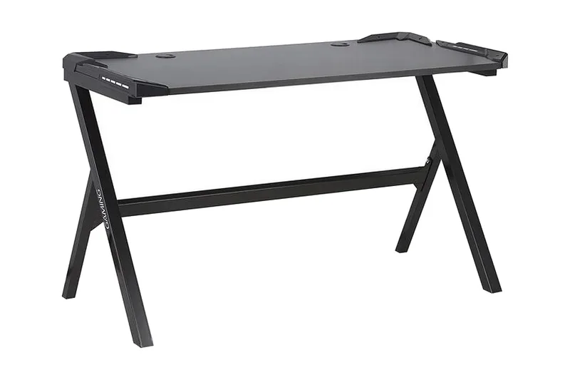 Danvers Gamingbord 120 cm med LED-belysning - Sort - Møbler - Borde - Kontorbord - Gamingbord
