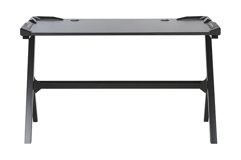 Danvers Gamingbord 120 cm med LED-belysning, Sort
