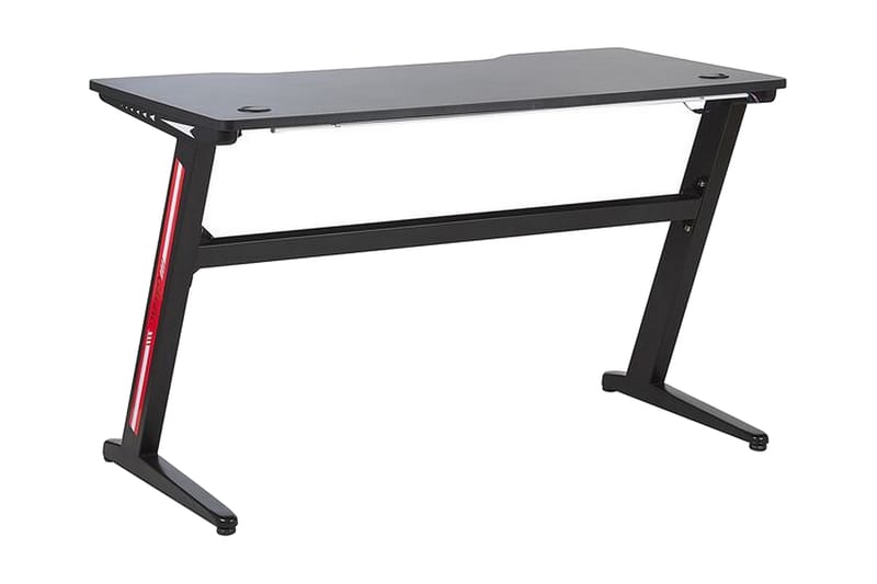 Darfur Gamingbord 120 cm med LED-belysning - Sort - Møbler - Borde - Kontorbord - Gamingbord