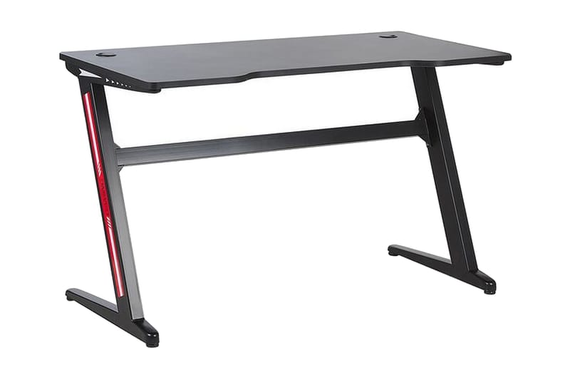 Darfur Gamingbord 120 cm med LED-belysning - Sort - Møbler - Borde - Kontorbord - Gamingbord