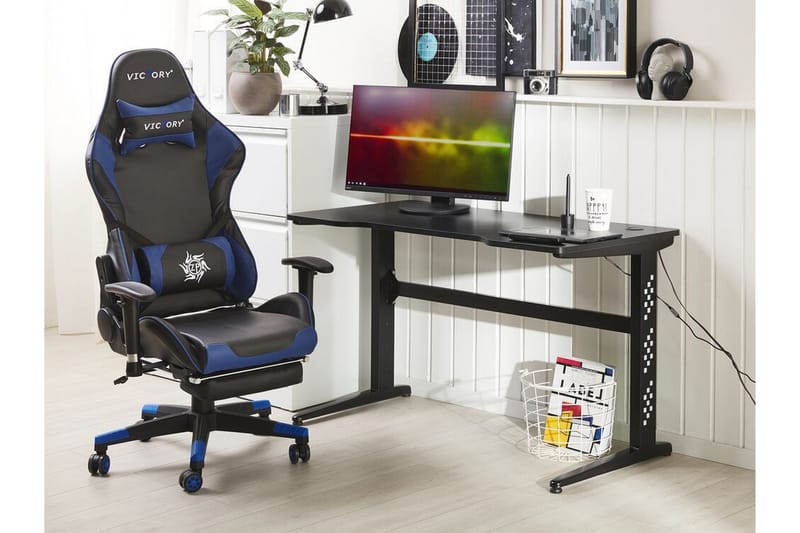 Dexteren Gamingbord 120 cm med LED-belysning - Sort - Møbler - Borde - Kontorbord - Gamingbord