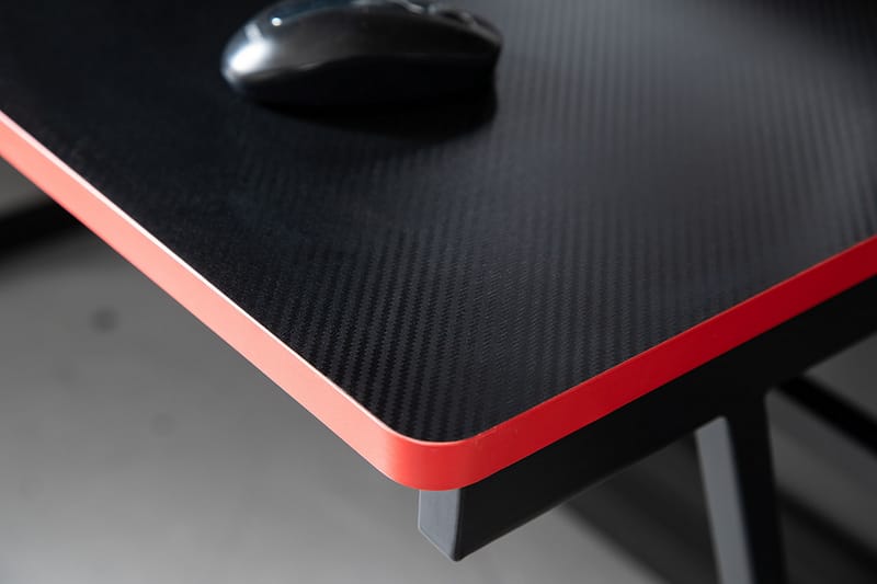 Tracis Gamingbord 120 cm - Sort/Rød - Gamingbord