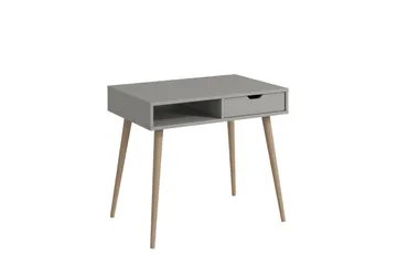Gerard Skrivebord 60x90 cm - Grå/Natur - Møbler - Borde - Kontorbord - Skrivebord