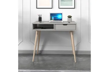Gerard Skrivebord 60x90 cm - Grå/Natur - Møbler - Borde - Kontorbord - Skrivebord