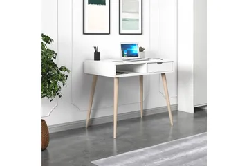 Gerard Skrivebord 60x90 cm - Hvid/Natur - Møbler - Borde - Kontorbord - Skrivebord