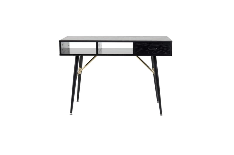 Gold Skrivebord 110 cm - Sort - Møbler - Borde - Kontorbord - Skrivebord