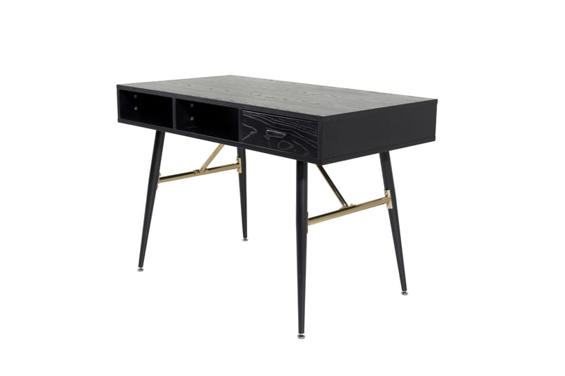 Gold Skrivebord 110 cm - Sort - Møbler - Borde - Kontorbord - Skrivebord