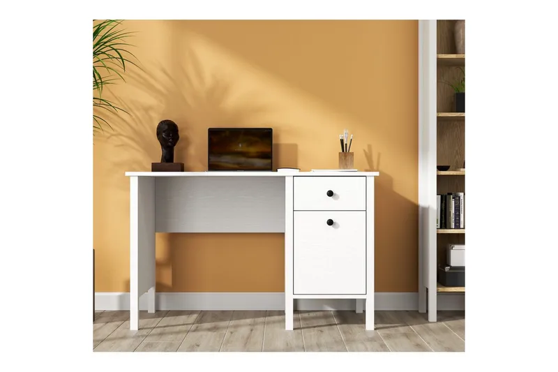 Grado Skrivebord 60x120 cm - Natur/Hvid - Møbler - Borde - Kontorbord - Skrivebord