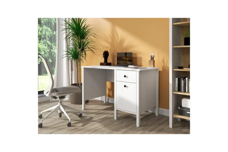 Grado Skrivebord 60x120 cm - Natur/Hvid - Møbler - Borde - Kontorbord - Skrivebord