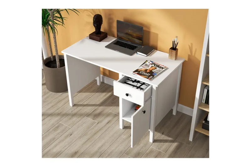 Grado Skrivebord 60x120 cm - Natur/Hvid - Møbler - Borde - Kontorbord - Skrivebord