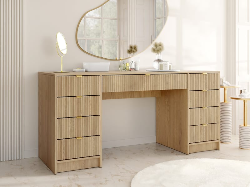 Gudelia Skrivebord 154 cm - brun - Møbler - Borde - Kontorbord - Skrivebord