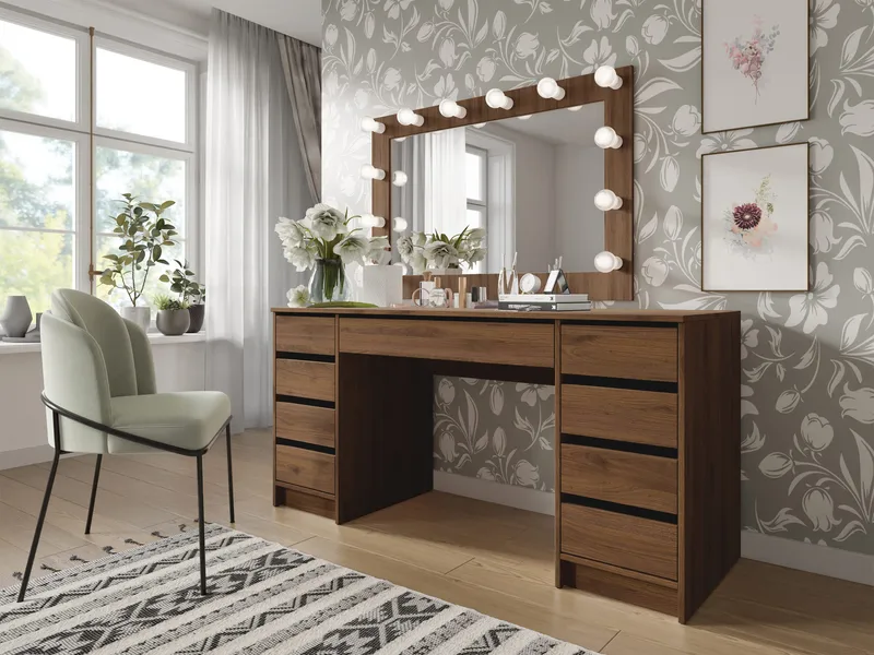 Harland Skrivebord 154 cm - brun - Møbler - Borde - Kontorbord - Skrivebord