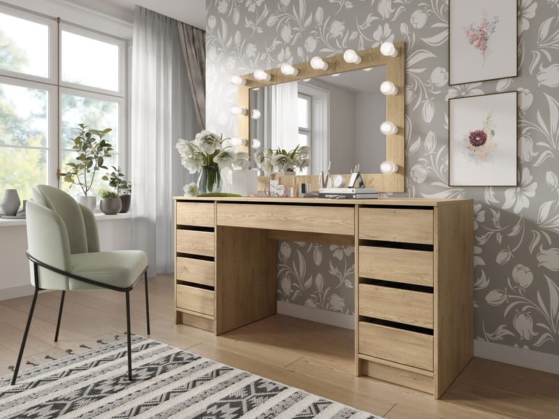 Harland Skrivebord 154 cm - lysebrun - Møbler - Borde - Kontorbord - Skrivebord