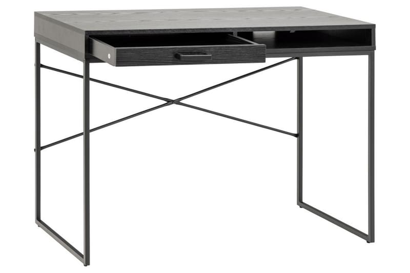 Hartsoe Skrivebord 45 cm - Sort - Møbler - Borde - Kontorbord - Skrivebord