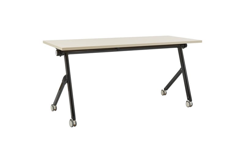 Hopfällbart skrivbord Beliani Bendi Ljus trä/svart, 120x60x75 cm Light colored wood||Black 160x60x75 cm, undefined