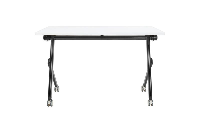 Hopfällbart skrivbord Beliani Bendi Ljus trä/svart, 120x60x75 cm White||Black 120x60x75 cm - Møbler - Borde - Kontorbord - Skrivebord