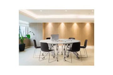 Hopfällbart skrivbord Beliani Bendi Vit, 90x64x75 cm White - Møbler - Borde - Kontorbord - Skrivebord
