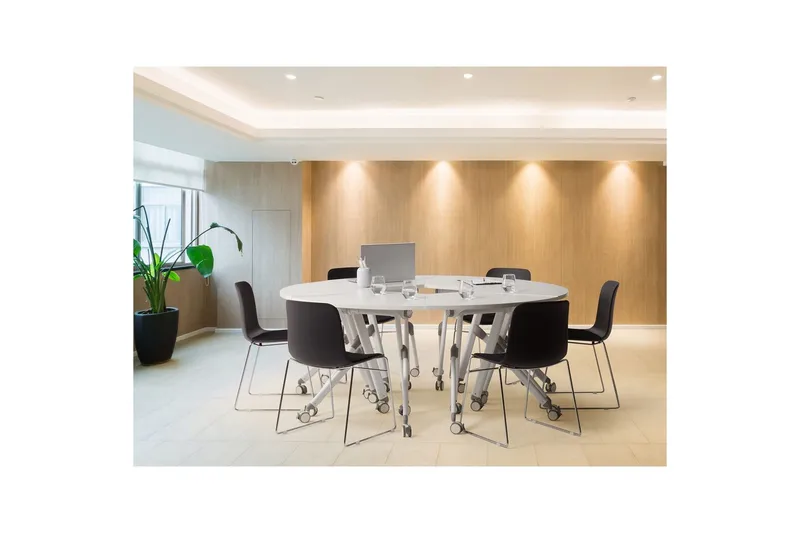 Hopfällbart skrivbord Beliani Bendi Vit, 90x64x75 cm White - Møbler - Borde - Kontorbord - Skrivebord