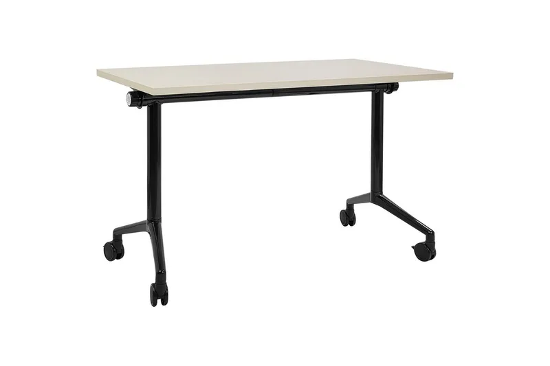 Hopfällbart skrivbord Beliani Cavi Ljus trä/svart, 120x60x75 cm Light colored wood||Black 120x60x75 cm, undefined